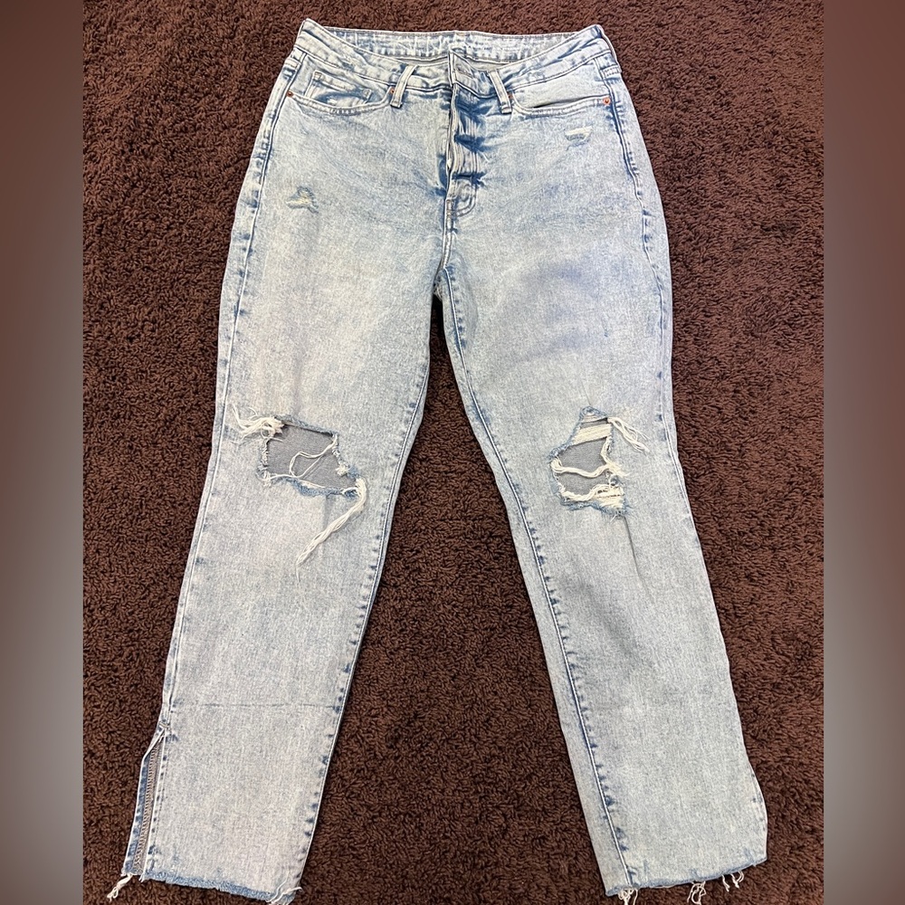 Old Navy Light Blue Distressed Jeans